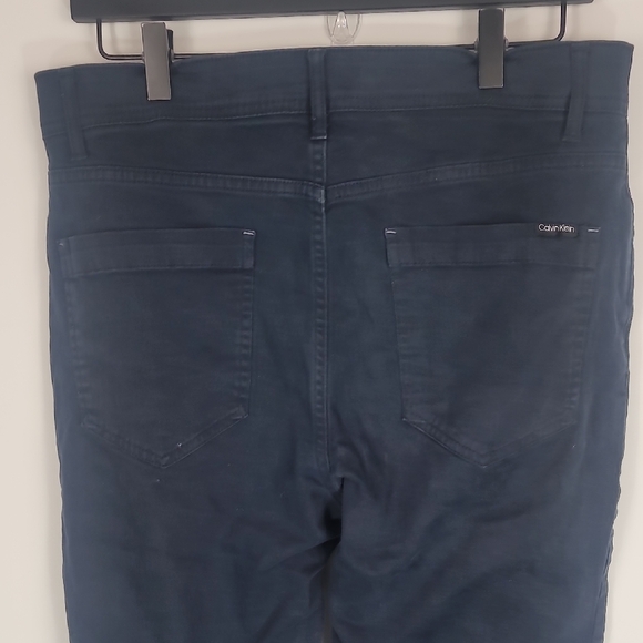Calvin Klein Navy Skinny Fit Men's Jeans - Picture 3 of 5